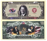 SUA = FANTASY NOTE (TJ6) = REAGAN , INTALNIREA CU GORBACIOV 1989 - 2004 - UNC