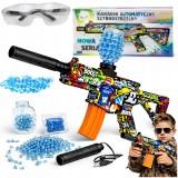 Pușcă automată și pistol pe bile gel de apă - set