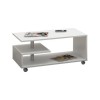 Masuta Cafea Vini Akord, Alba, 90x51x40 cm, Placa Laminata, Roti, Living, Moderna