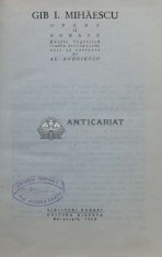Opere, volumul 2. Romane - 1978 - Gib I. Mihaescu (J57)