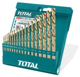 Set burghiu pentru metal Total - HSS: 19 buc