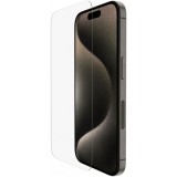 Folie de protectie Ecran Belkin ScreenForce TemperedGlass pentru Apple iPhone 15 Pro Max, Sticla Securizata, Full Glue OVA138zz