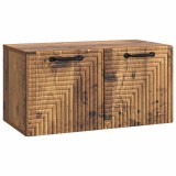 vidaXL Oglindă TV montată pe perete Lemn vechi 59,5 x 31 x 30 cm 898713