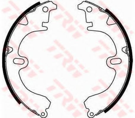 Set saboti frana TOYOTA COROLLA Hatchback (E11) (1997 - 2002) TRW GS8181