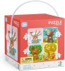 Puzzle 4 in 1 - Anotimpurile (12, 16, 20, 24 piese) PlayLearn Toys, Dodo