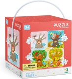 Puzzle 4 in 1 - Anotimpurile (12, 16, 20, 24 piese) PlayLearn Toys, Dodo