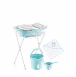 Set cadita de baie complet pentru bebelusi cu 6 piese, babyjem (culoare: bleu)