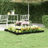 VidaXL Jardinieră, negru, 110x110x27 cm, lemn masiv de pin 823875