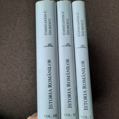 Constantin C. Giurescu - Istoria romanilor (3 volume) EDITIE DE LUX
