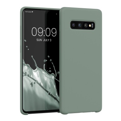 Husa Kwmobile pentru Samsung Galaxy S10 Plus, Verde, Silicon, KWM0000105N048C foto