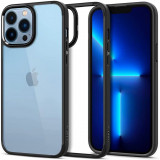 Husa Spigen Ultra Hybrid pentru Apple iPhone 13 Pro Negru Mat, Carcasa