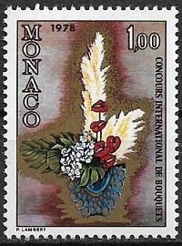 C3871 - Monaco 1977 - Flora 1/2 neuzat,perfecta stare