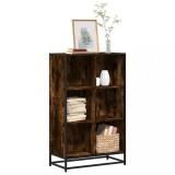 VidaXL Bibliotecă, stejar fumuriu, 65,5x33x107,5 cm, lemn prelucrat