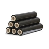 Folie stretch, 23microni, 50cm, 1. 33kg, tub 180g, 1. 15kg folie, negru