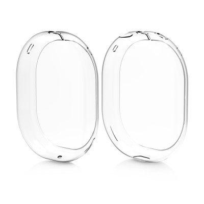 Husa pentru casti Apple AirPods Max, Kwmobile, Transparent, Silicon, 54208.03 foto
