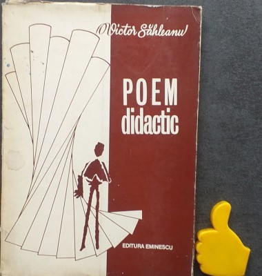 Poem didactic Victor Sahleanu foto