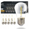Set 10 Becuri LED E27 Filament COB 1W, 60lm, Alb Cald, Ghirlanda Luminoasa Vintage, Interior/Exterior