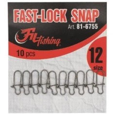 Agrafa Rapida Filfishing Fastlock Snap, Nr.10, 10buc/plic foto