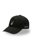 Capslab șapcă de baseball din bumbac x Asterix culoarea negru, uni, CL/AST1/1/CD/AST
