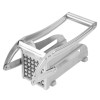Feliator manual Cyrax, pentru cartofi pai si legume, din inox, cu 2 dimensiuni de feliere, 25.5 x 11.7 cm, argintiu