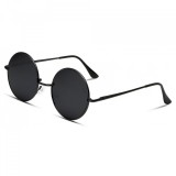 Cumpara ieftin Ochelari de soare rotunzi Unisex, cu filtru de protectie UV 400, cu toc inclus,