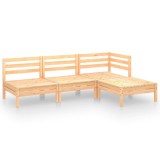 Cumpara ieftin Set mobilier de gradina, 4 piese, lemn masiv de pin