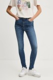 Tommy Jeans jeans femei, culoarea bleumarin, DW0DW19549