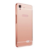 Husa Oppo R7 - Luxury Mirror Metal TSS, Roz-Auriu