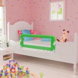 Cumpara ieftin Balustradă de pat protecție copii, 2 buc., verde, 102 x 42 cm, vidaXL