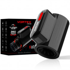 Masturbator Vortex, 10 Moduri Impingere si Rotatii, USB, Negru