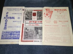 18 PROGRAM FOTBAL CHINDIA TARGOVISTE METALUL BOCSA ETC foto
