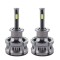 Resigilat Set 2 LED-uri Auto Techstar&reg; N8, H3, 50w, 5500 Lumeni, 3000K-8000K, AUTO, 12-24 Volti, COB, Canbus, Radiator Aluminiu