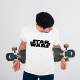 Tricou personalizat barbat &quot;STAR WARS&quot;, Alb, Marime XXL