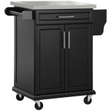 HOMCOM carrello cucina Nero 83.5 &times; 45.7 &times; 90.5cm