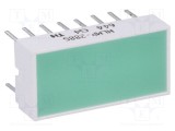 LED afişaj verde difuz BROADCOM, 22-100mcd, THT, 567nm