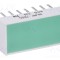 LED afişaj verde difuz BROADCOM, 22-100mcd, THT, 567nm