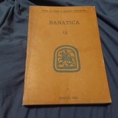 Carte / Revista Banatica ( Muzeul de Istorie al judetului Caras Severin ) nr 12 volumul I anul 1993 / 372 pagini !