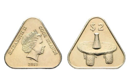 Insulele Cook 2015 - 2 dollars UNC