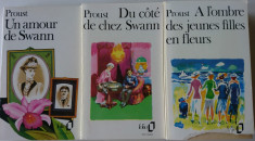 Proust: A l&amp;#039;ombre des jeunes filles; Du cote de chez Swann; Un amour de Swann foto