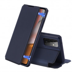 Husa Piele DUX DUCIS Skin X pentru Samsung Galaxy A52 A525 / Samsung Galaxy A52 5G, Bleumarin