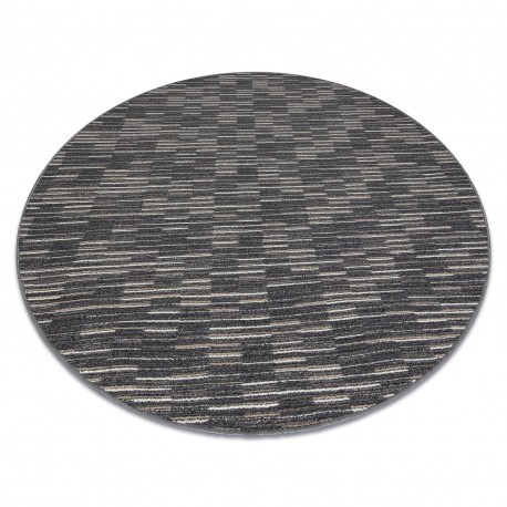 Covor rotund LIBRA grafit 165 Dunga , cerc 100 cm