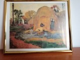 Tablou Paul Gauguin Les Meules Jaunes art print Galerie Braun 1981 Franta