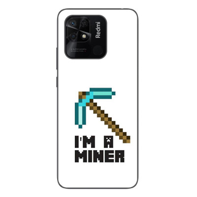 Husa compatibila cu Xiaomi Redmi 10C Silicon Gel Tpu Model Minecraft Miner foto