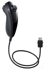Wii nunchuck compatibil Nintendo Wii controller black negru foto