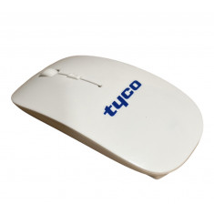 Mouse Optic Fara Fir Nou, Ultraslim, Wireless 2.4Ghz Alb, baterii Incluse