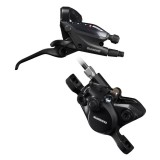 Maneta de schimbator frana Shimano ST-EF505(9R), BR-MT200(R), 9 viteze, fara adaptor, placute resin