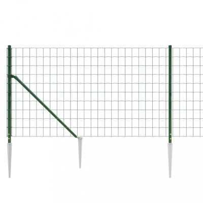 Gard plasa de sarma cu tarusi de fixare, verde, 1x10 m GartenMobel Dekor foto