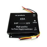 Convertor Tensiune Auto 24V la 12V 45A Reductor Profesional Camioane