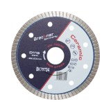 Disc diamantat turbo 115x22.23mm, segment 8mm pentru gresie, faianta, ceramica dura, marmura, granit Breckner Germany