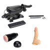 Masina de Sex cu 3 Accesorii, Remote Control, 10 Moduri Impingere, 33 Viteze